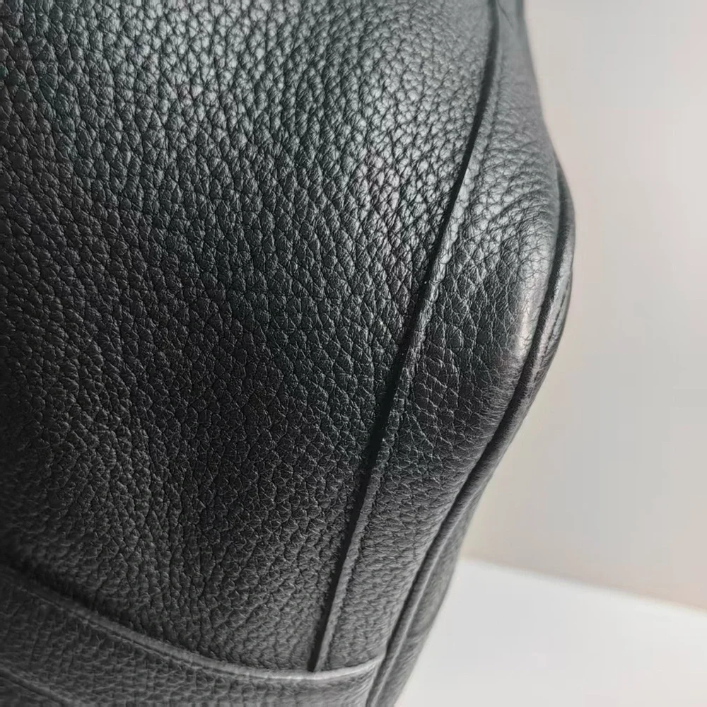 Hermes Garden Party 36 Togo A 2017 Black Silver Hardware Handbag Negonda - Picture 8 of 14